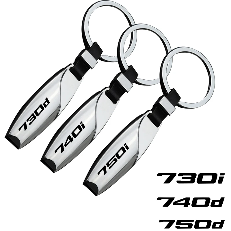 Car Keychain Pendant For BMW 725d 725i 730d 730i 740d 740i 750d 750i E32 E38 E65 E66 F01 Car Accessories Decoration Gift