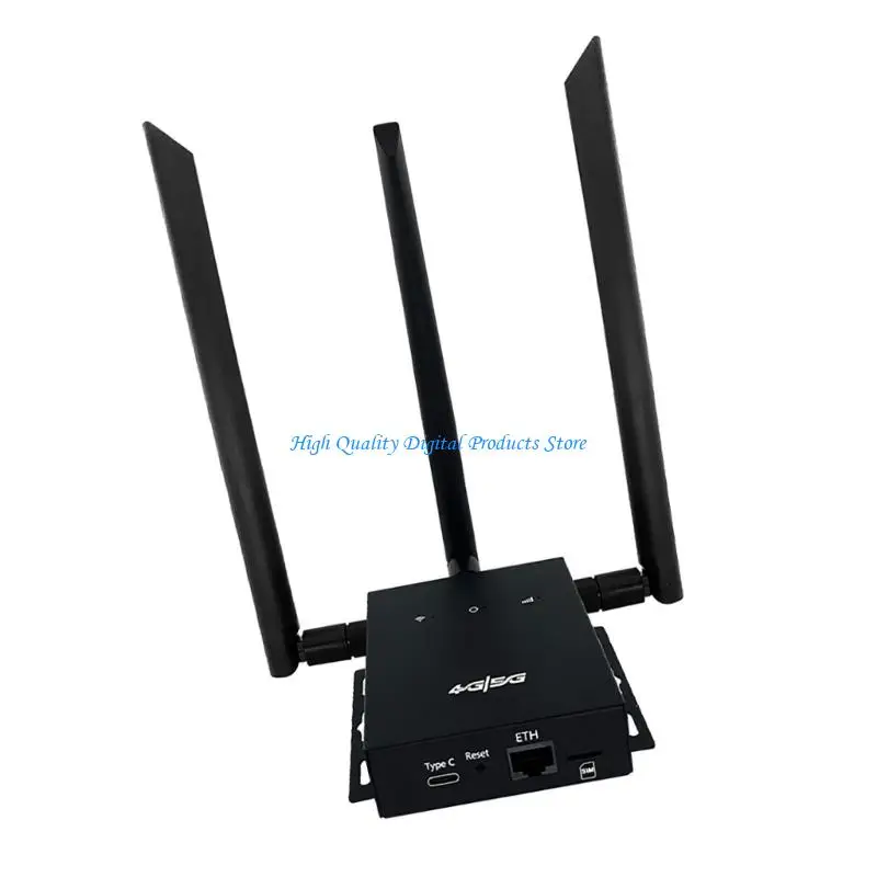 U2JE 4G WIFI6 Networking Router Detachable Antennae Design Metal Case Card Support Instantly Internet Access 110V Standard