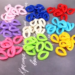 20pcs/bag 17x23mm Acrylic Link Bead Chain Link for Jewelry Making Necklace Bracelet Making Kit DIY Mask Glasses Chain B19