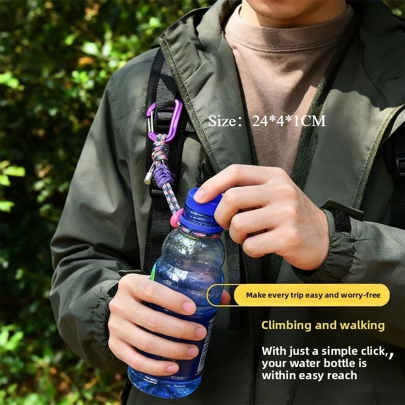 

Colorful Multi-color Outdoor Lanyard Camping Umbrella Rope Woven Mountaineering Kettle Lanyard Key Lanyard Outdoor Backpack