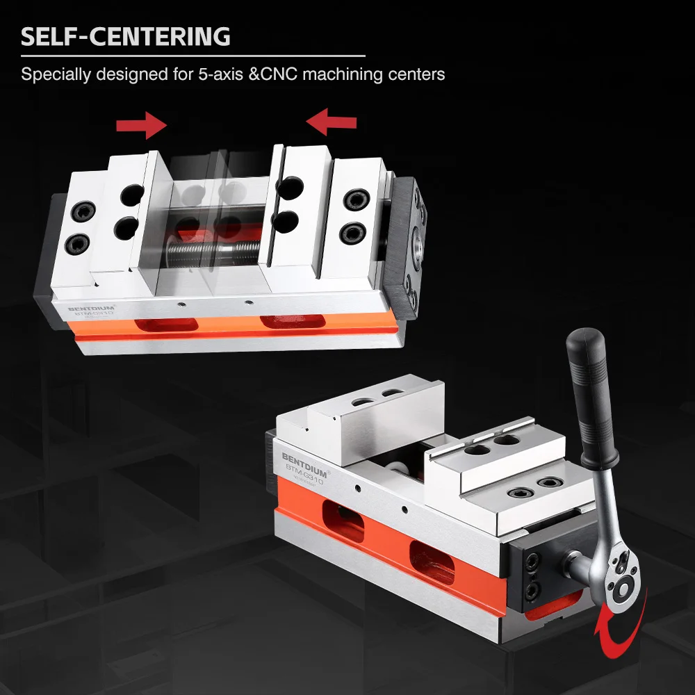 Factory price high precision rotary table CNC vise self centering vise for 4 and 5 axies machining center G310