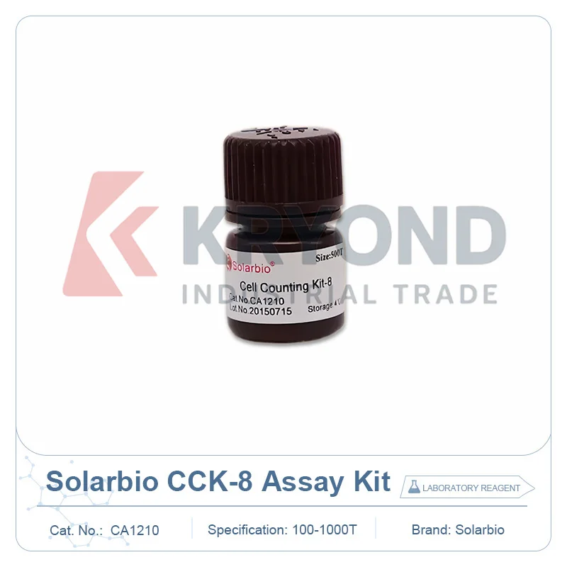 Solarbio CA1210 CCK-8 Assay Kit Cell Viability Detection Reagent for Biological Research 100T 500T 1000T Material Research Kit
