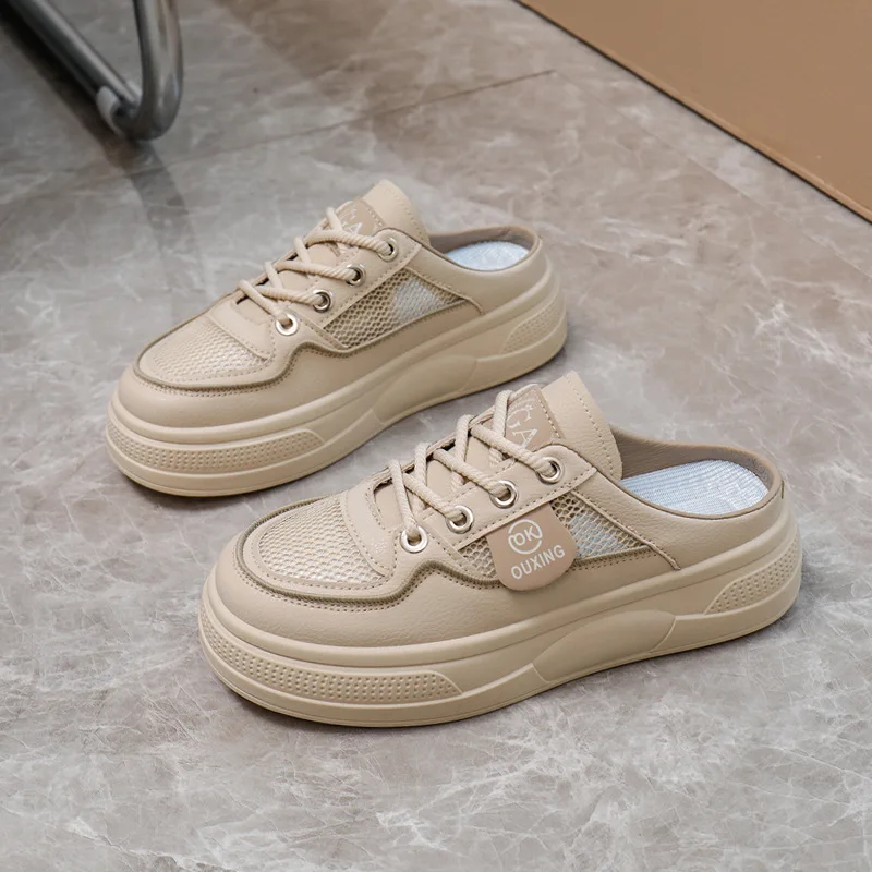 

Breathable Soft Casual Shoes for Women Flats Mesh Women's Vulcanized Shoes Outdoor Quality Retro Women Loafers
