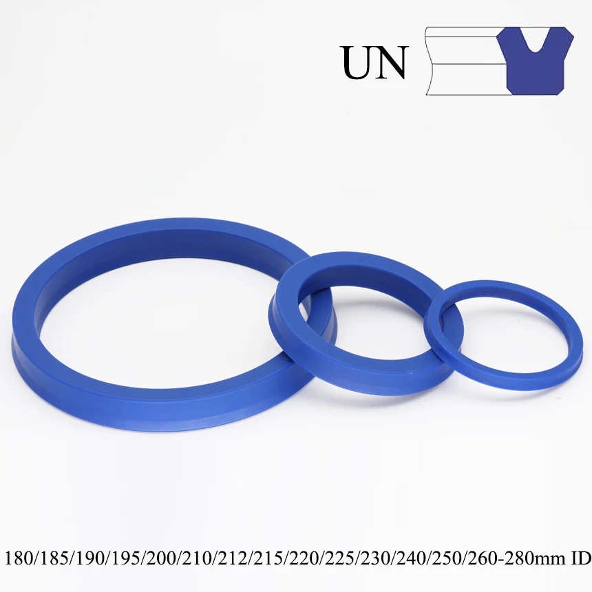 UN 180/185/190/195/200/210/212/215/220/225/230/240/250/260-280mm ID PU Shaft Piston Rod U/Y Lip Ring Gasket Hydraulic Oil Seal