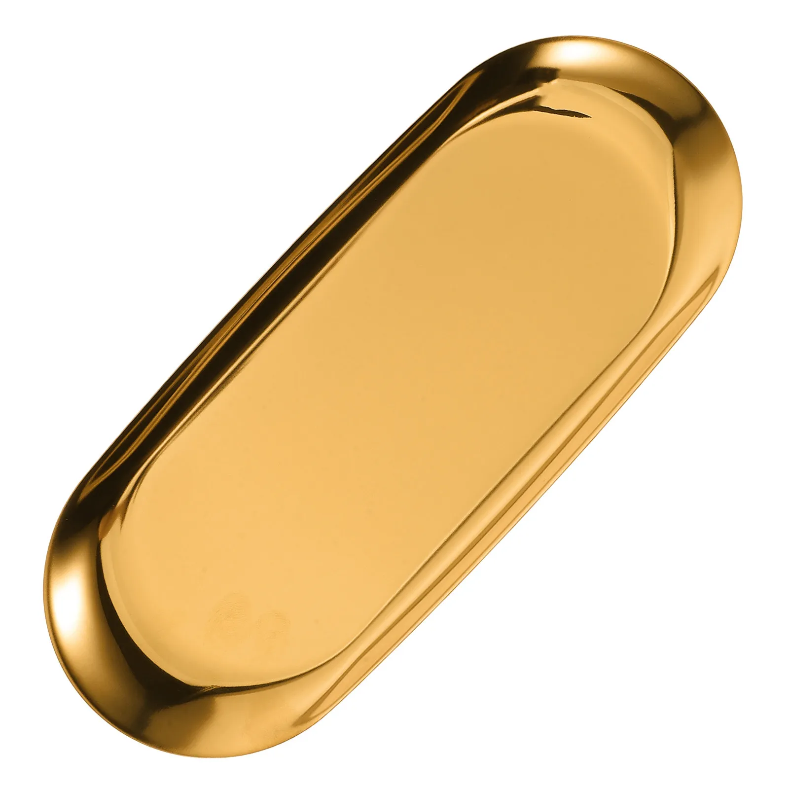 1pcs Stainless Steel Tray Jewelry Holder Ring Earring Trinket Storage Dish Decorative Tray For Kitchen Snack Fruit Candy view 4