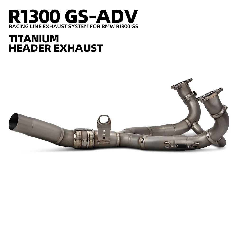 Motobike Manifold front tube Exhaust Kit Fit Original Muffler with valve for BMW R1300R R1300RS R1300GS R1300ADV 1300GS 1300ADV