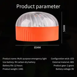 Luz de emergencia para coche, Faro de inducción magnética recargable, homologado, 1/2/3 piezas, España, V16, Dgt