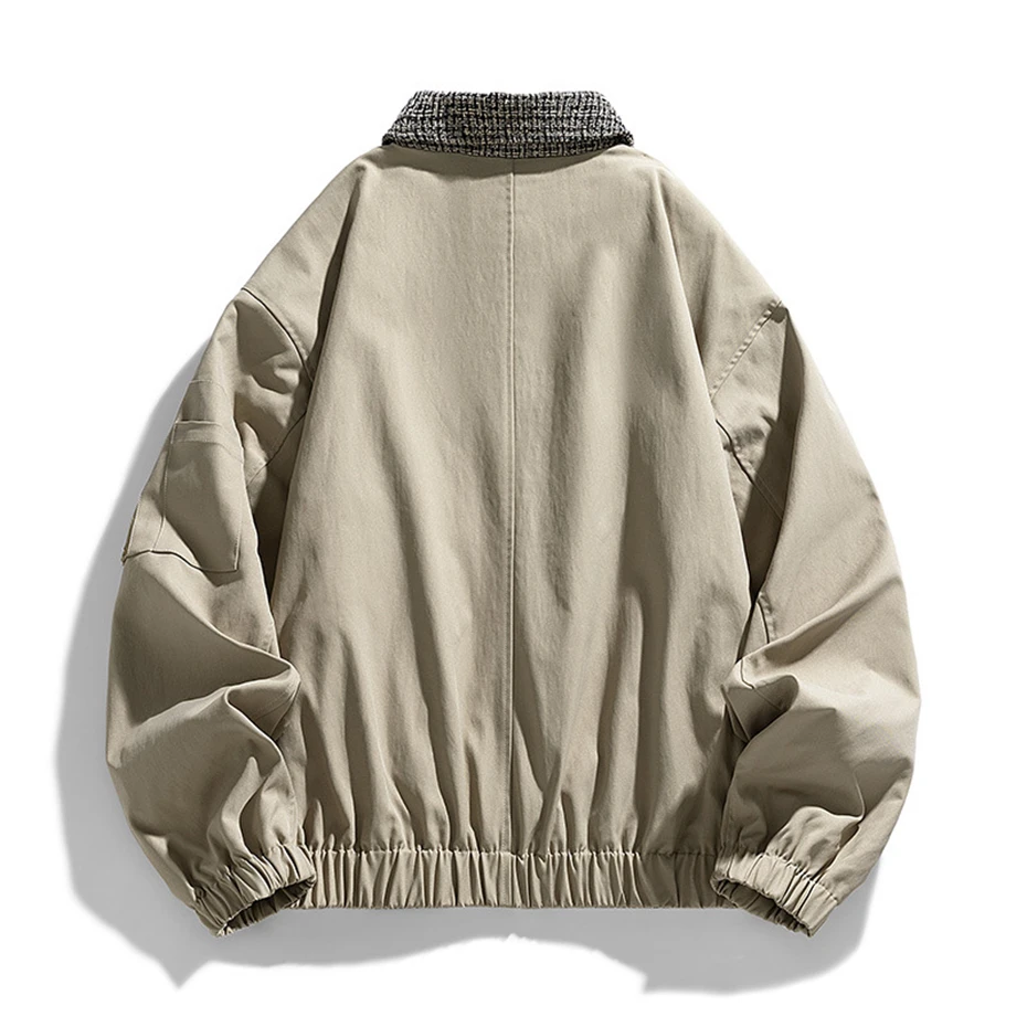 Spring Autumn Cargo Jacket Men 9XL Plus Size Fashion Casual Jacket Coat Male Button Jacket Big Size