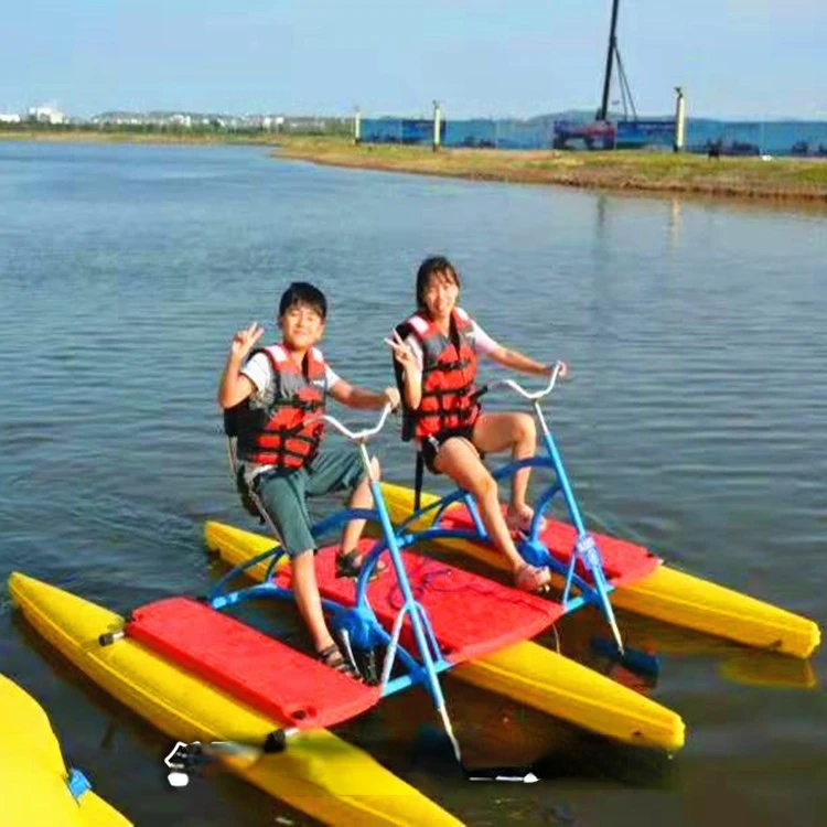 Scenic Area Park Amusement Boat Water Tricycle Sightseeing Pedal Boat Water Bicycle Children's Hand Rocker Boat Collision Boat