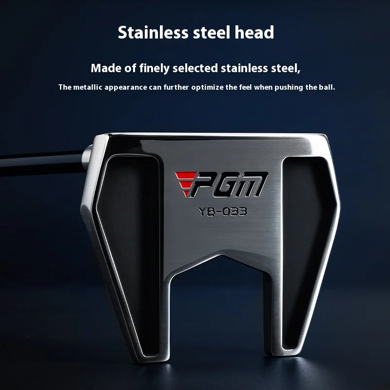 PGM TUG077 Golf Club Standing Putter Left Hand with Aiming Line and Ball Picking Function