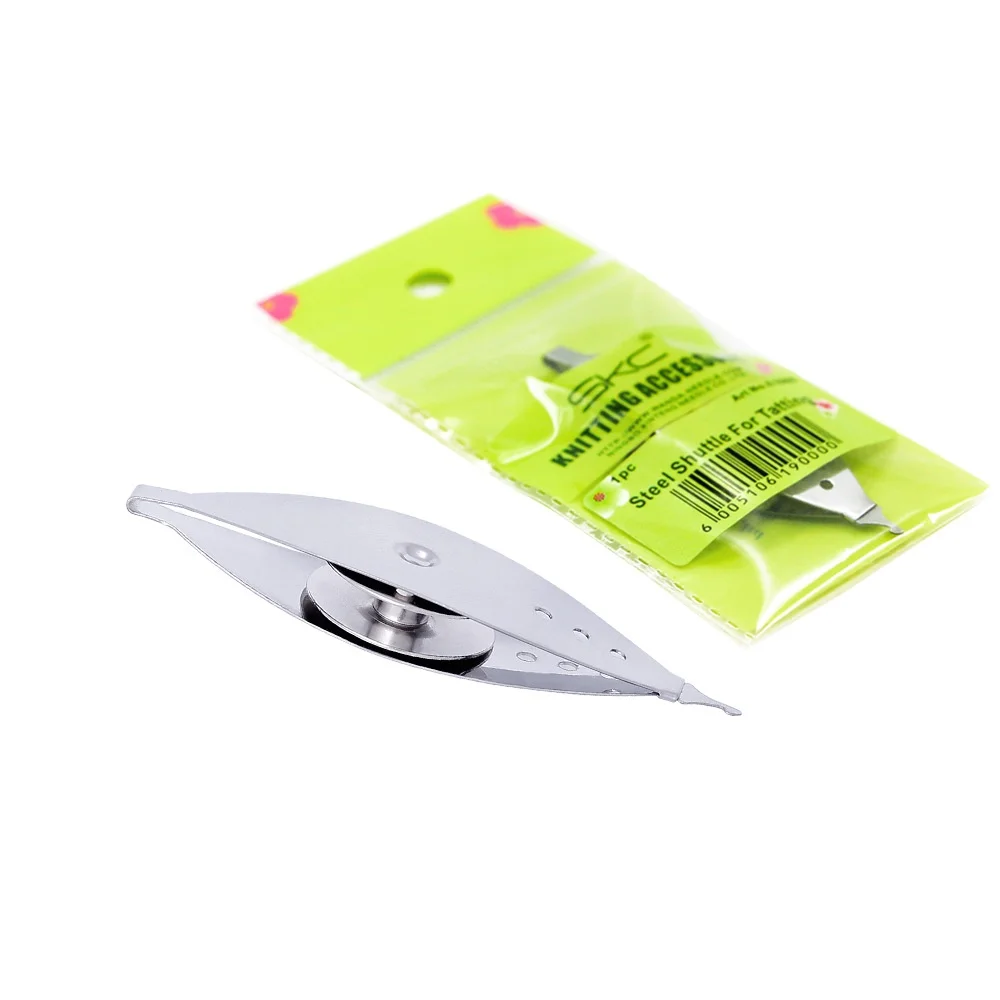 1pc Metal Tatting Shuttle Bobbin Shuttle Knitting Tools For Hand Lace Making DIY Craft Knitting Weaving Tool Sewing Accessories