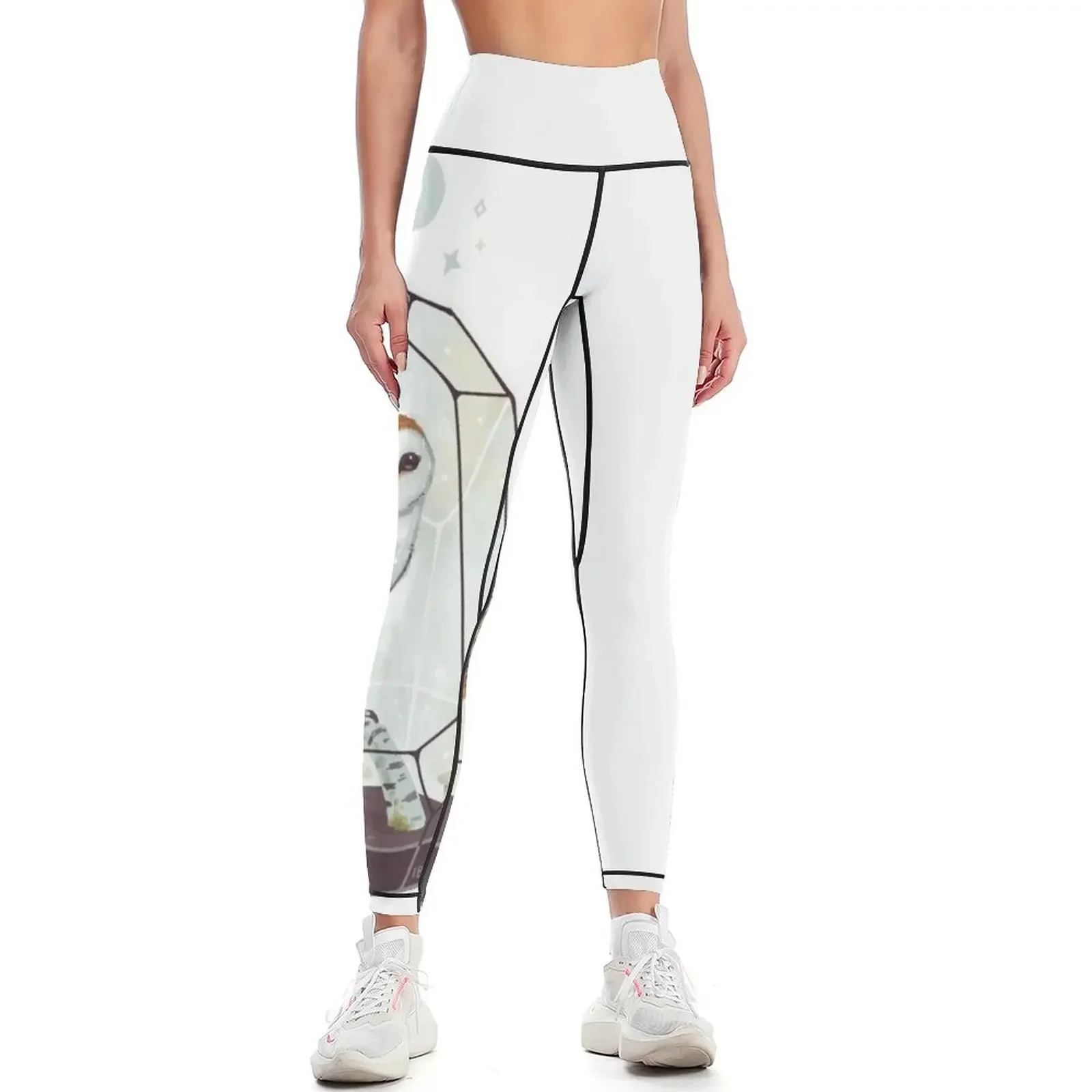 

Barn Owl Leggings sporty woman gym gym wear joggers for for physical Womens Leggings