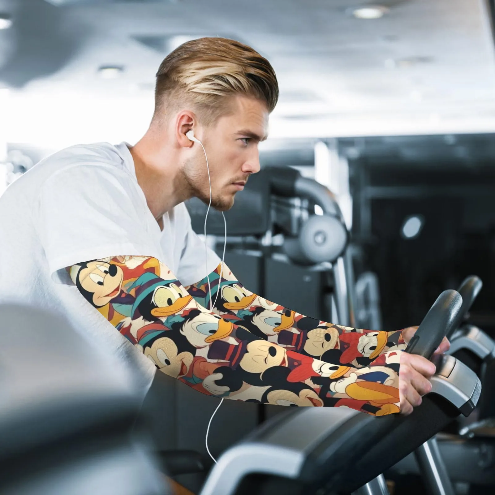 Colorful Whimsical Adorable Disney Mickey Mouse Ice Sleeves – High-Quality,Sun - Protective,Breathable & Stylish for Joyful Days