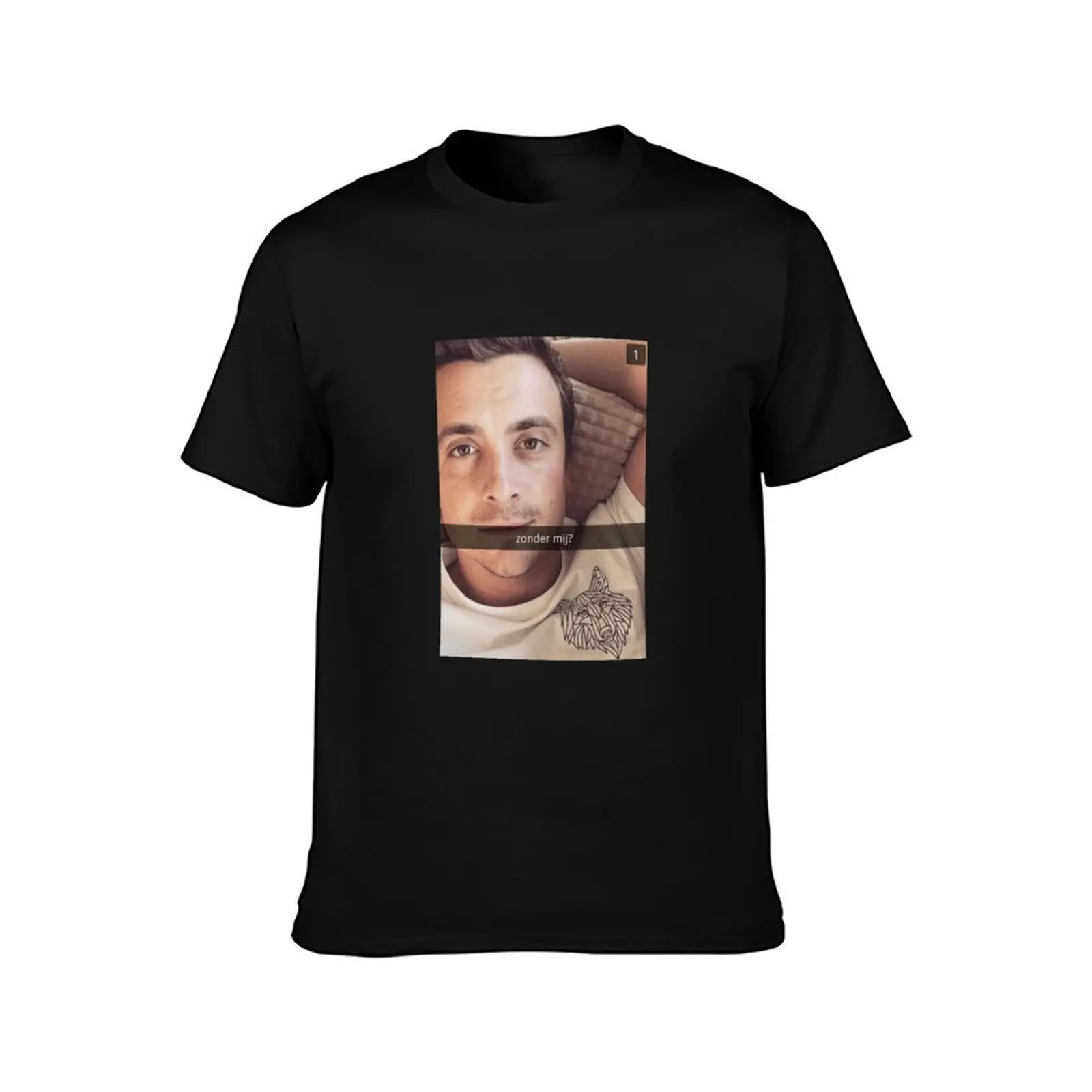 Niels Destadsbader - Zonder mij T-Shirt luxury designer custom t-shirts funny costumes sweat shirts graphic tee men