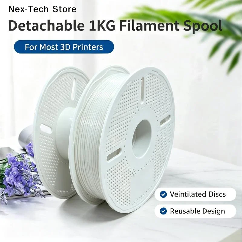 [NT]1Pcs Detachable Heat Resistant ABS Empty Filament Reel 3D Printers Reusable Spool For 1KG Refill Filament For Bambu Lab[NT]