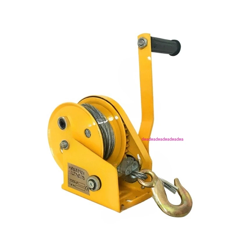 

Manual hand winch two-way self-locking small automatic brake winch portable traction hoist lifting crane
