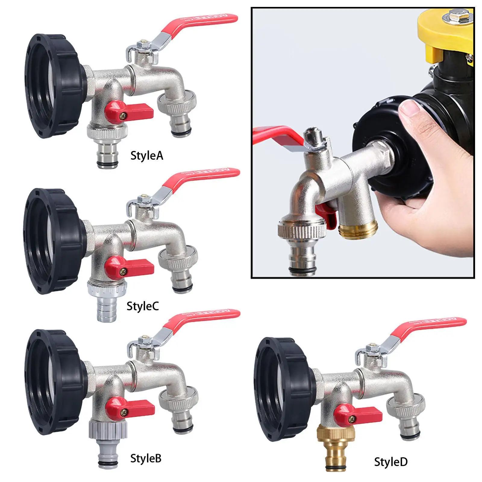Универсальный переходник для резервуара, сменные фитинги для резервуара для воды для садовой теплицы, фермы