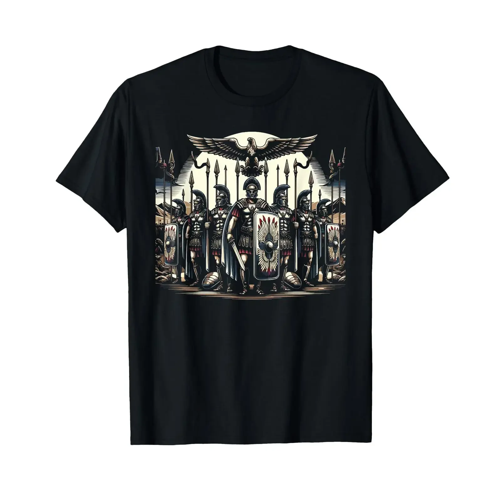 Camiseta de los legionarios romanos, gladiadores del imperio de la Roma antigua, ropa de diseñador vintage lavada, unisex, suave, para hombre