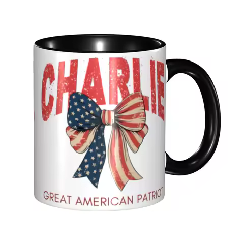 Charlie Kirk Freedom Merch Coffee Mugs Funny Cup Gift For Woman Man