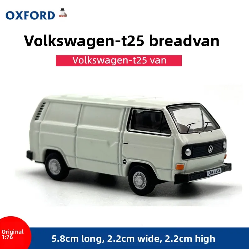 

Литой под давлением OXFORD масштаб 1:76, Volkswagen T25, хлебный транспортер, модель автомобиля из сплава, Коллекционная игрушка, подарок, сувенир, украшение для дисплея