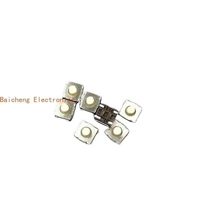100PCS Strip inner patch 4-pin 6 * 6 * 5 touch wrap foot button switch soft silicone button waterproof and dustproof