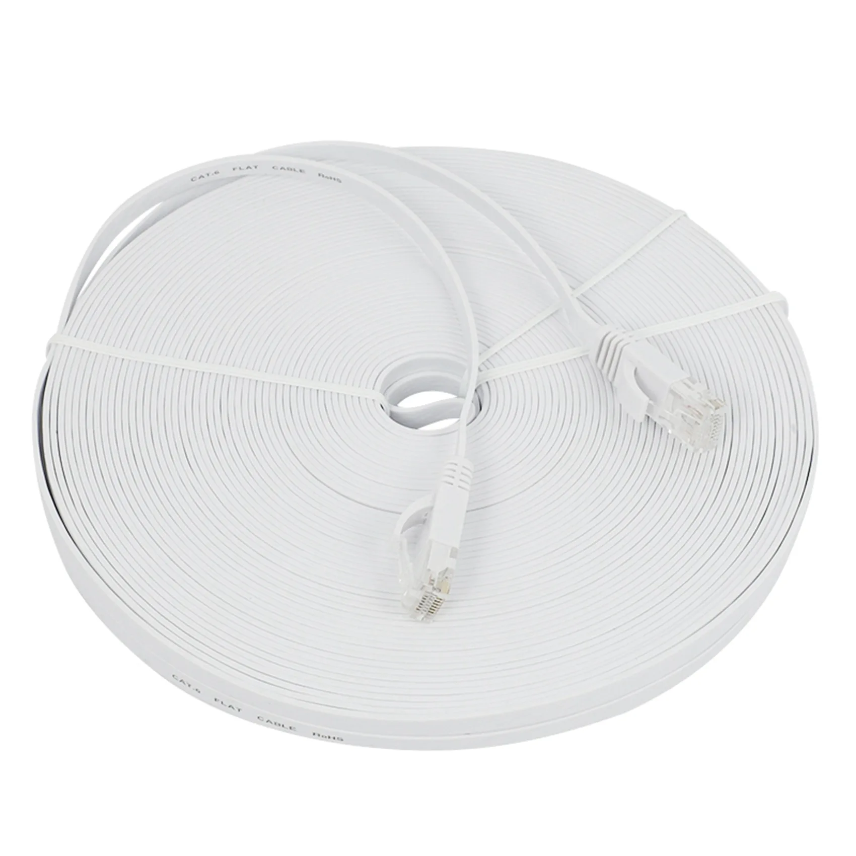 T88C Cat 6 Ethernet Cable 100 ฟุต (30 เมตร) แบน Slim ยาวเครือข่ายอินเทอร์เน็ต LAN สายแพทช์, cat6 สายคอมพิวเตอร์ความเร็วสูง