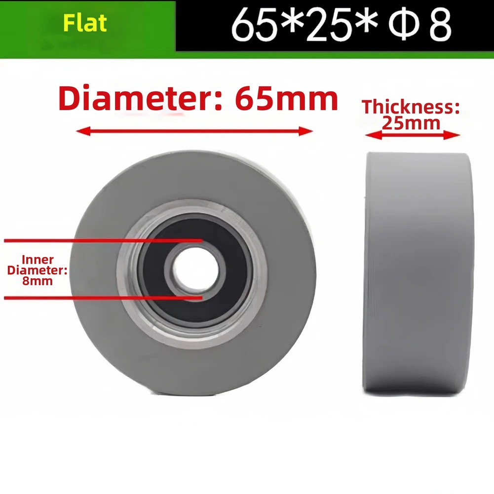 Integrated Bearing Rubber Press Wheel Workshop DIY Projects Bearing Integration Compact Dimensions Easy Installation