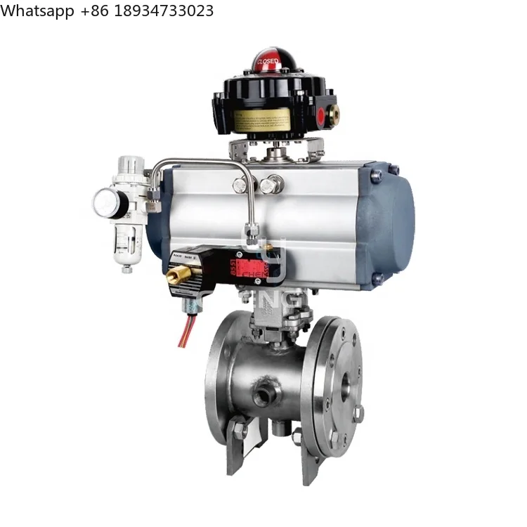 Pneumatic Jacketed Shut Off Valve Switch On-Off Ball Valve