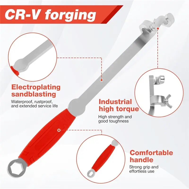 [NEWA08R】 Wrench Extender Tool Bar- 15