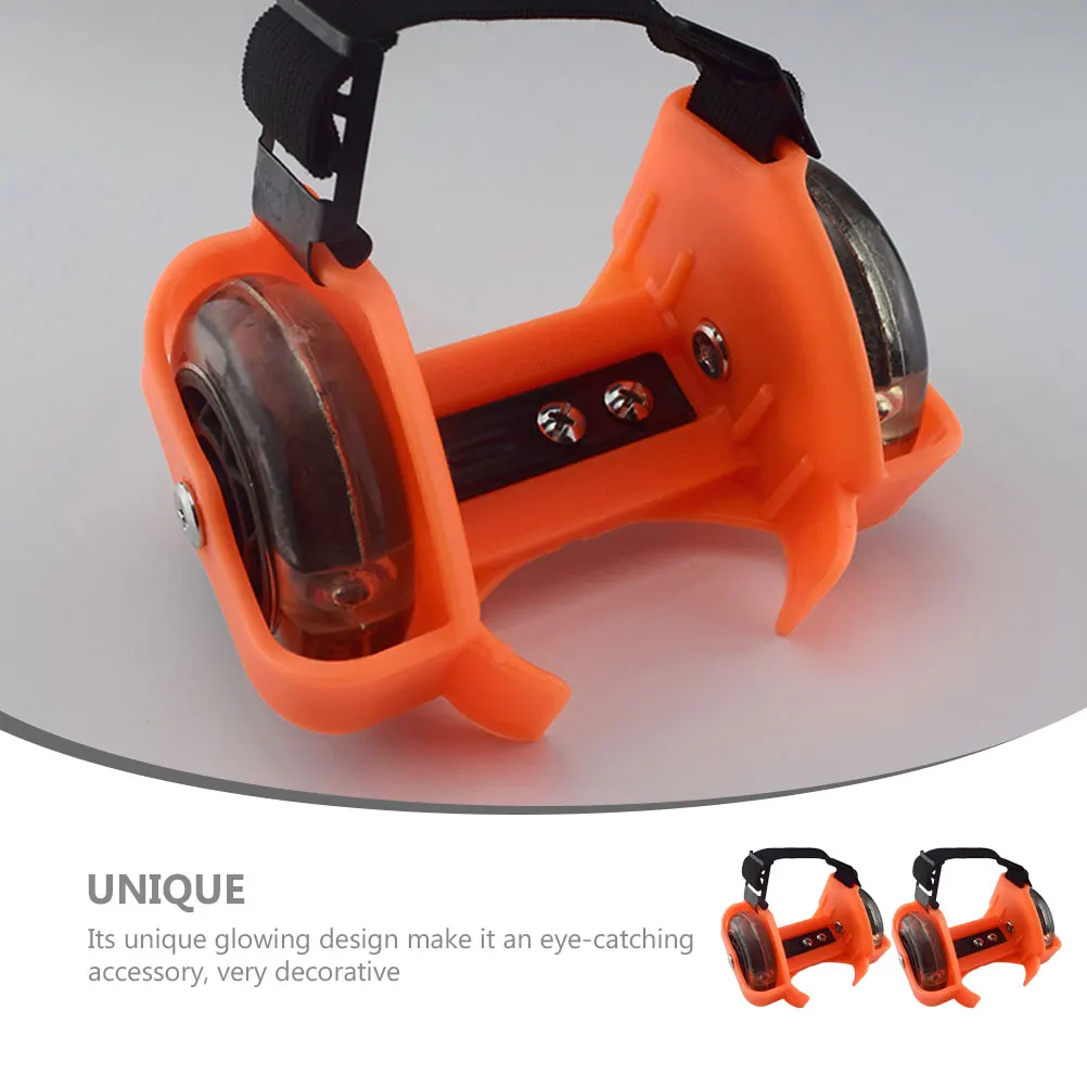 

Roller Skates Shoes for Kids Skating Ice Attachment with Wheels Pvc Rolling Child Boots