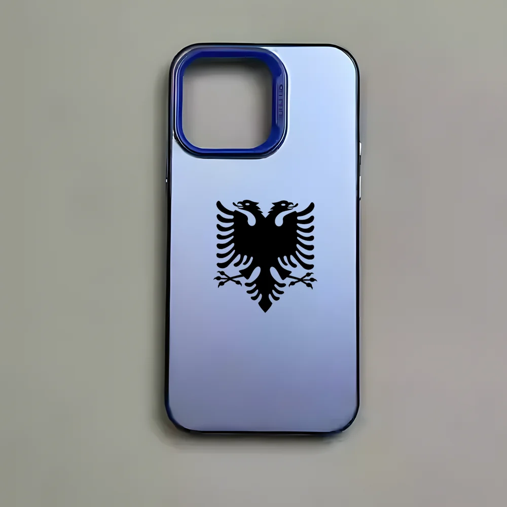 Phone Case For Albanian Flag iPhone 17 16e 16 15 14 13 12 11 mini Pro Max X XR XSMAX 8 7 Air Plus Anti Fall Matte Back Cover