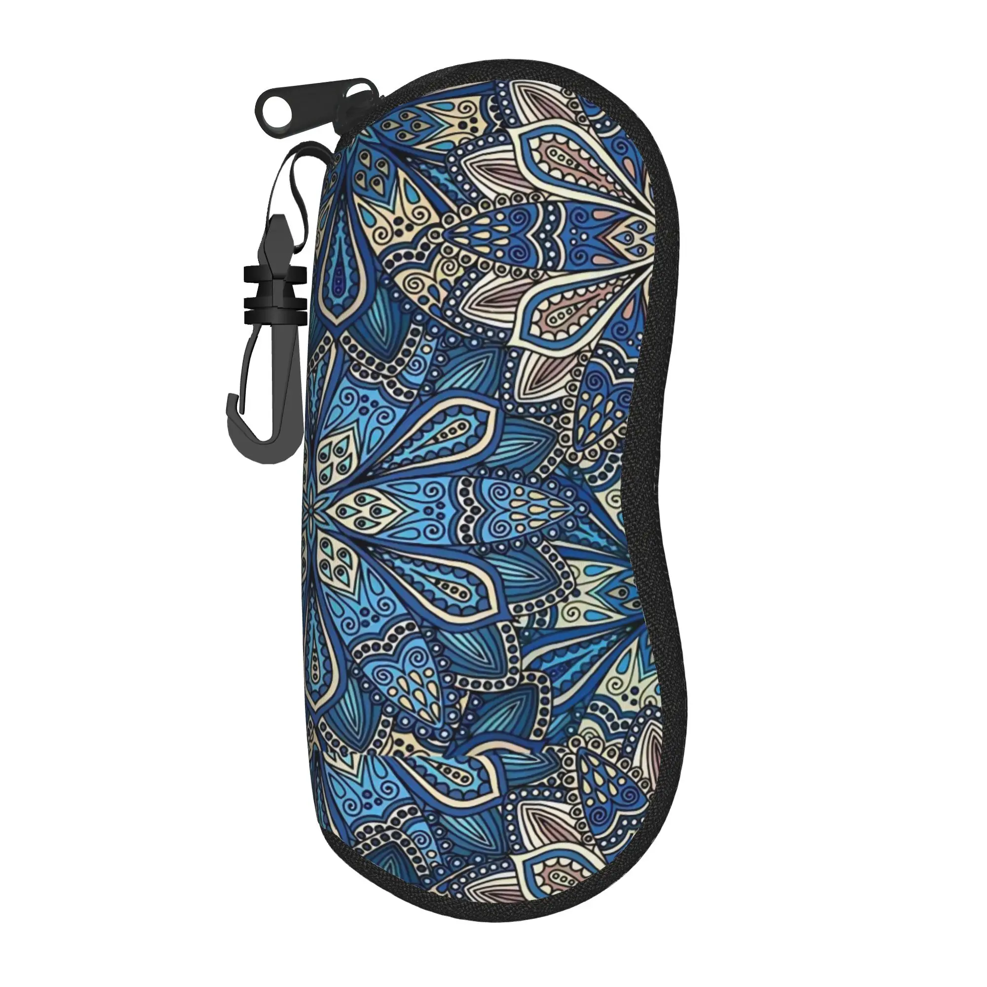 Retro Bohemian Woven Pattern  Glasses Case Cover  Print Sunglasses Case Men  Pocket Eyeglass Cases Cover Soft Eyewear Storage