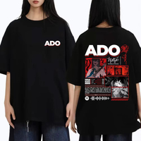 Limited Ado Hibana World Tour 2025 T-shirt Summer Men Women Fashion Pop Music Streetwear Male Japanese Style Short Sleeve Tshirt