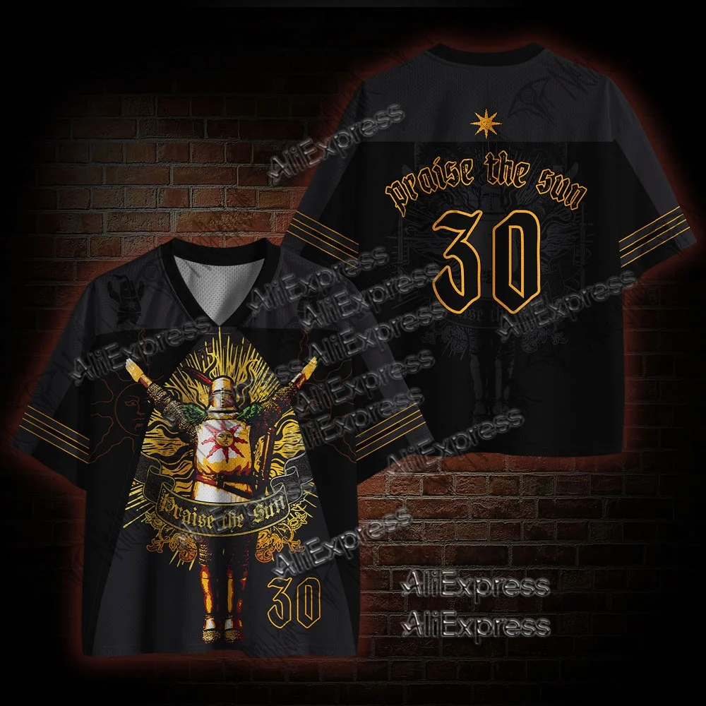 (ZZ) New Dark Series, Street Trendy Quick Drying Mesh Jersey, Sports Breathable Adult V-neck T-shirt, Handsome and Comfortable