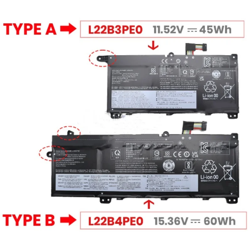 Imagem -05 - Bateria para Lenovo Thinkbook Novo L22m3pe0 L22l3pe0 L22b3pe0 L22d3pe0 L22c3pe0 g6 Abp 21kkk00 21kk0075sp 21kh00 Irl 21kh0010hv