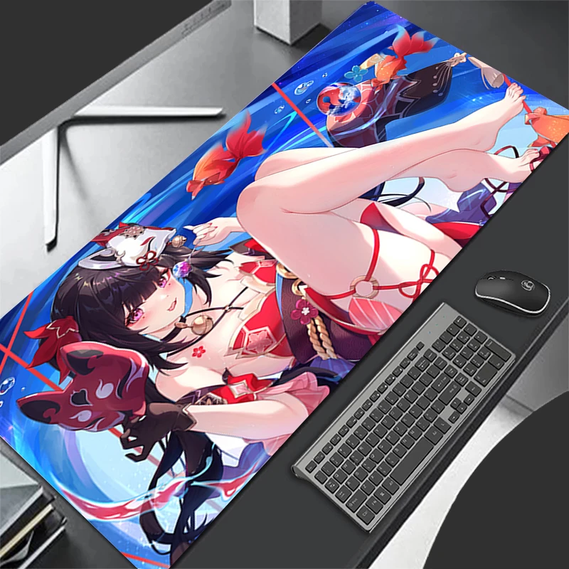 

Mousepad Computer Gaming Accessories Keyboard Pad Office PC Rubber Mouse Pad Honkai Star Rail Sparkle Decoracion Desk Mouse Mat