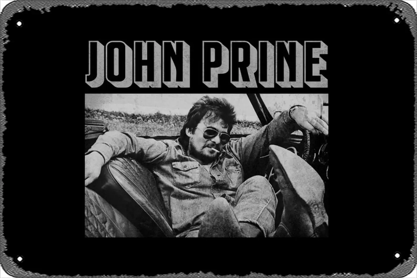 Retro Tin Sign john prine folk legend Vintage Funny Novelty Metal Signs Man Cave Humorous Signs Movies Music Bar Art Poster sign