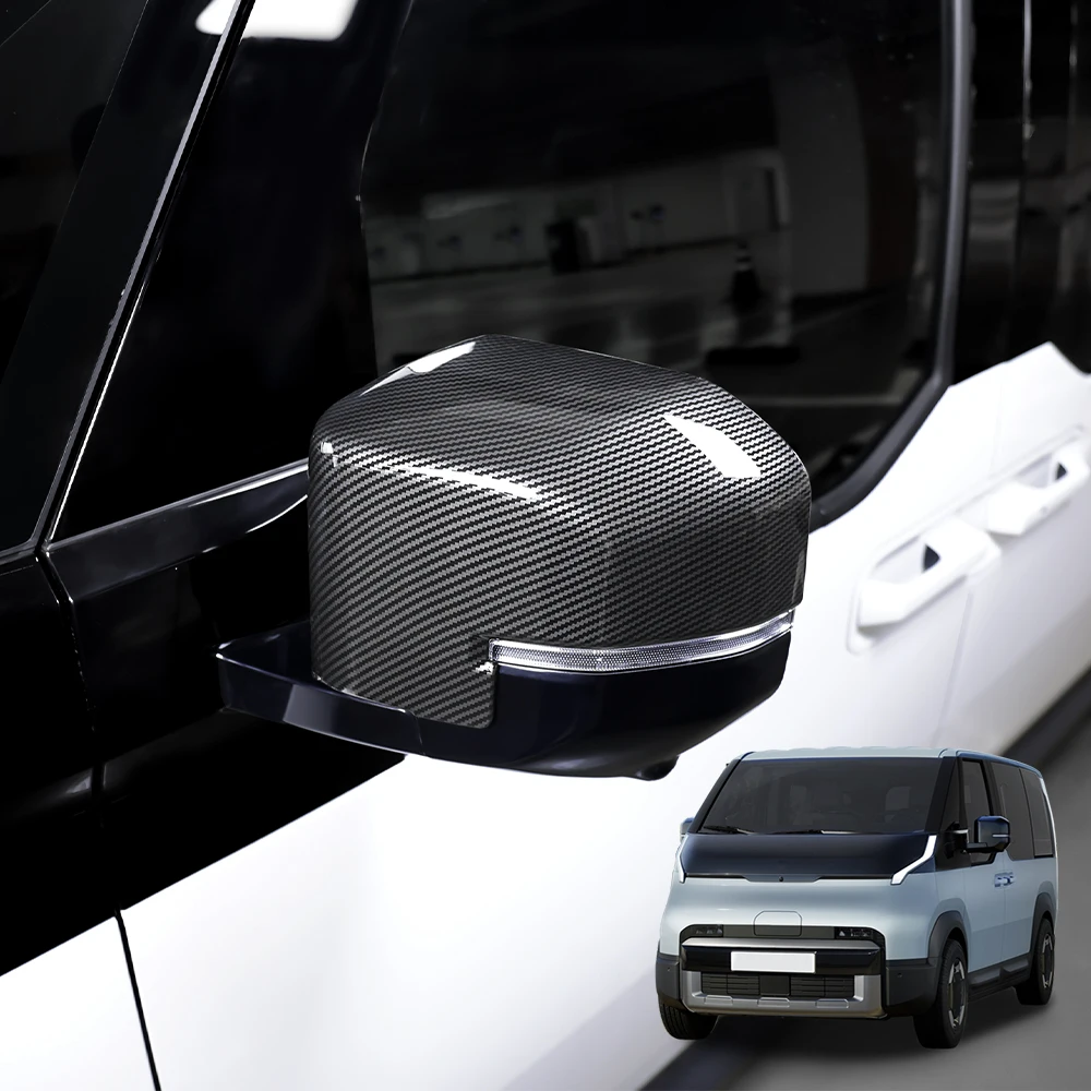 2Pcs For Kia PV5 2025-2026 LHD/RHD ABS Rear View Mirror Cover Door Side Reverse Mirror Cap Trim Car Accessories