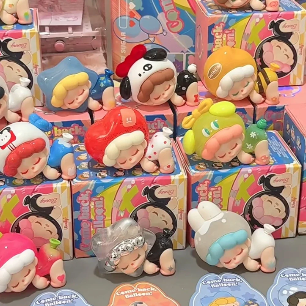 Echte DODOSUGAR Wendy Come Back Balloon Mini Blind Box Kawaii Wendy Action Figure Mystery Box Anime Figure Collection Model