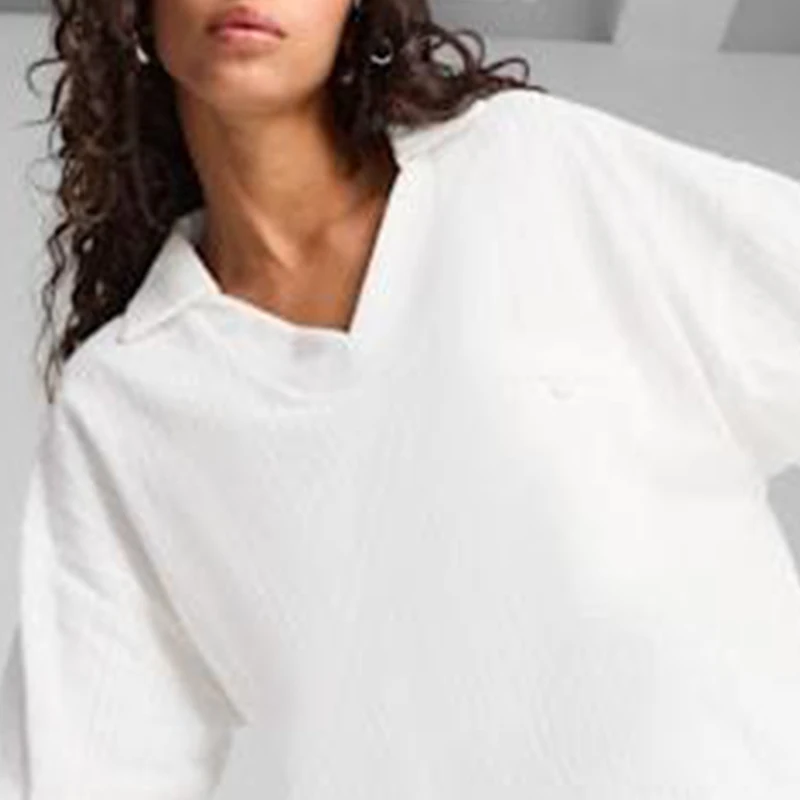 Puma genuine comfortable summer style women's loose and simple V-neck casual short sleeved shirt 629386-02