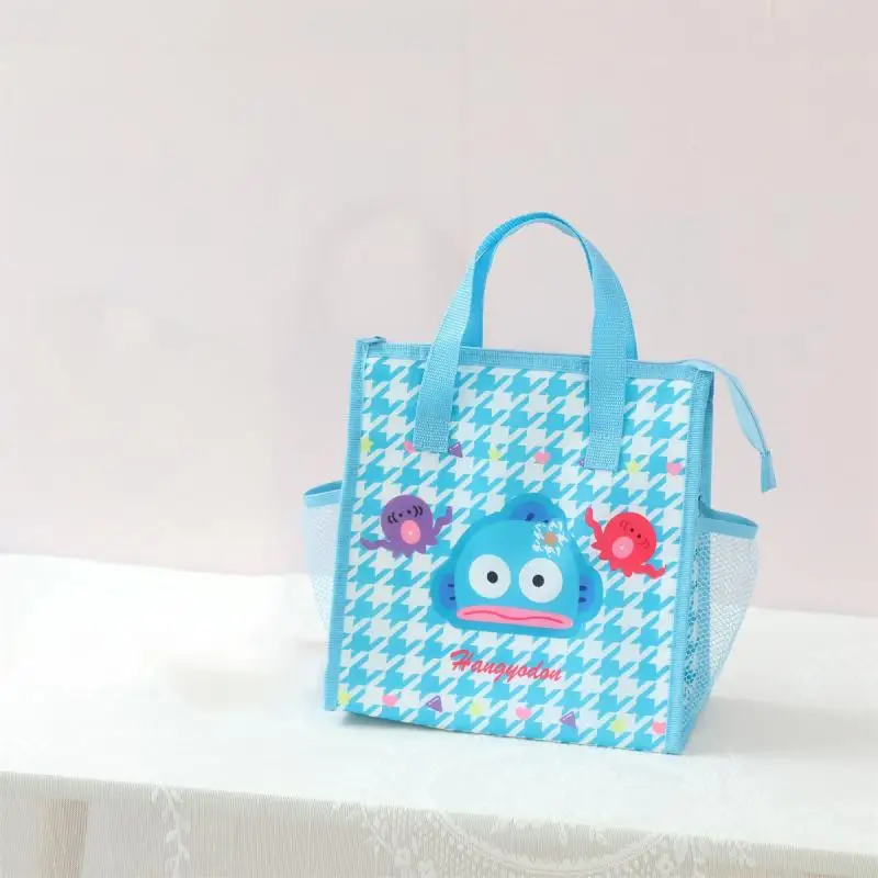 Kawaii Sanrio Hello Kitty izolowane pudełko na drugie śniadanie torba o dużej pojemności Kuromi moja melodia Cinnamoroll Hangyodon Student śliczna