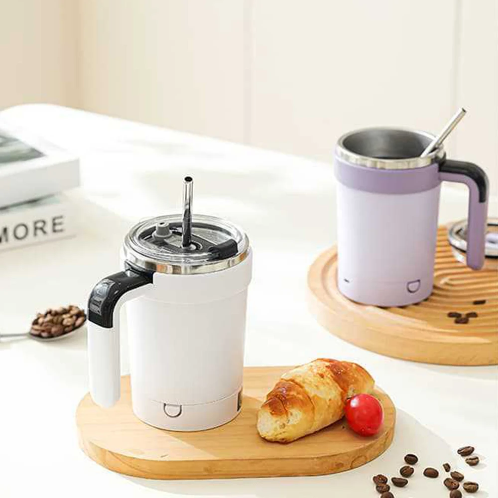 380ML Automatic Stirring Cup Rechargeable Electric Self Mixing Coffee Mug Portable Tea Milk Drinking Cup Rotating Magnetic Tools