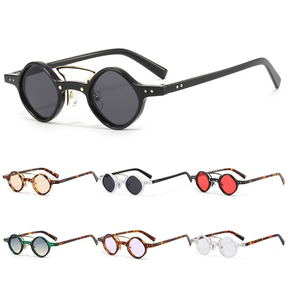 UV400 Gradient Men/Women Hippie Driving Shades Small Round Square Sunglasses Steam Punk Glasses