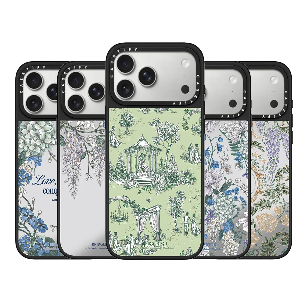CASETiFY Co-brand Bridgerton Blooming Flowers Series Case for