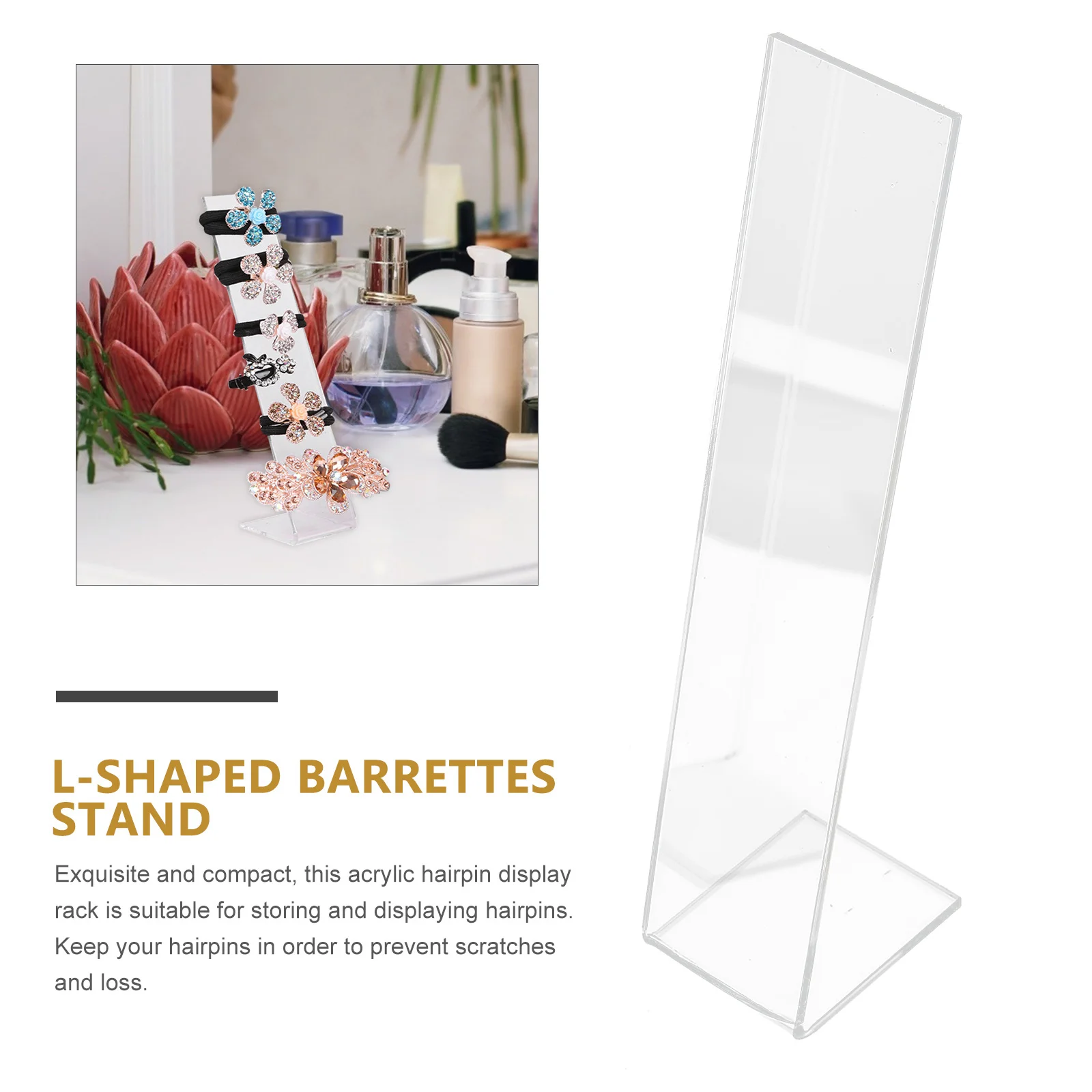 

2 шт. стойка для головных уборов L-образный органайзер для заколок для волос для дома, аксессуары для волос, подставка для хранения, держатель для заколок