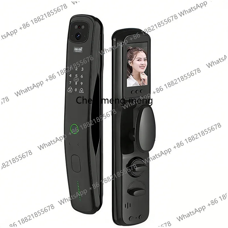 

Fingerprint lock facial recognition smart password home door lock visual cat eye monitoring electronic lock