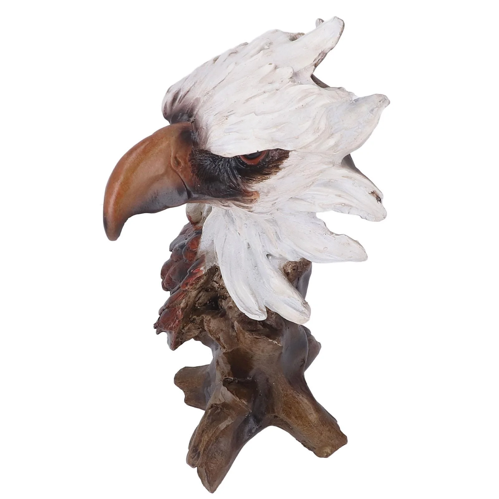 

Eagle Head Statue Imitation Wood Root Retro Animal Eagle Head Statue Ornament Gift Decoration Resin Eagle HeadStatue