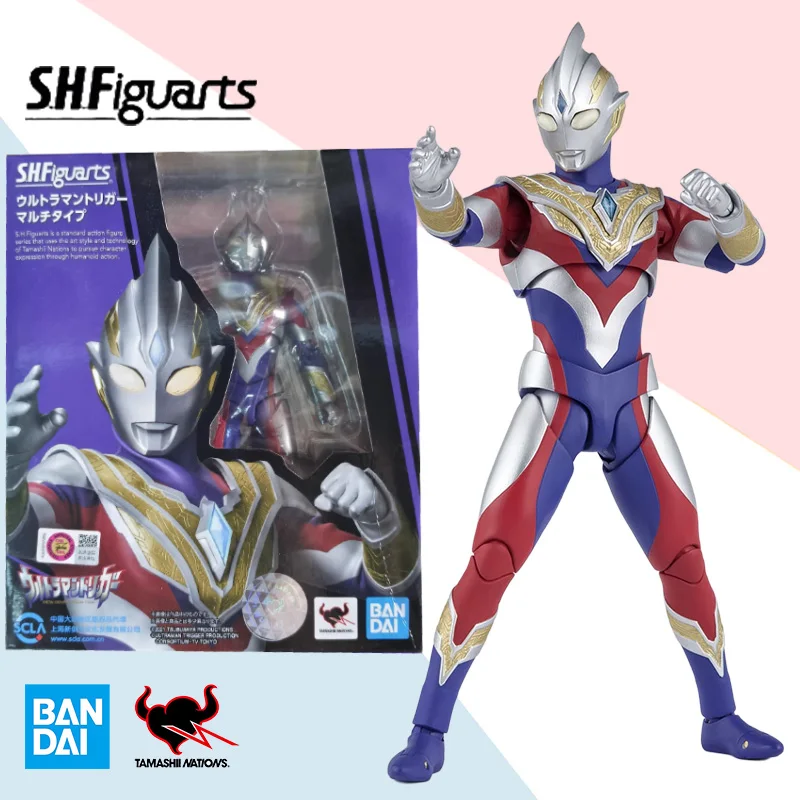 

Bandai оригинальный SHF ULTRAMAN TRIGGER MULTI TYPE NEW GENERATION TIGA аниме фигурка модель коллекция украшения игрушка в подарок