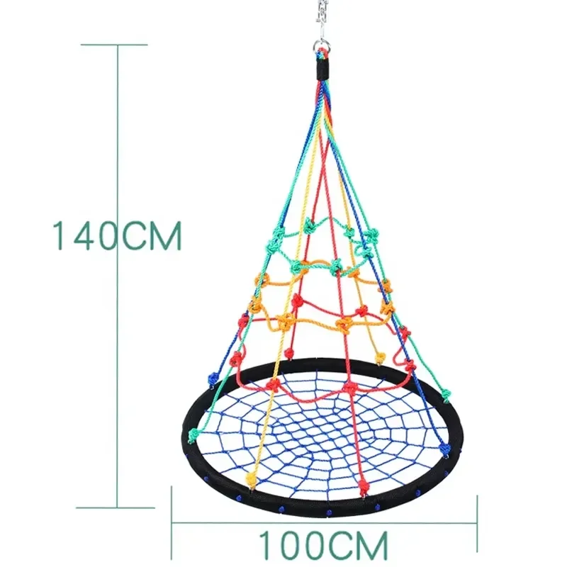 Kids Indoor Sensory Swing Vestibular Balance Training Toy Web Disc for Daycare Motor Skills Development Safe Play Equipment