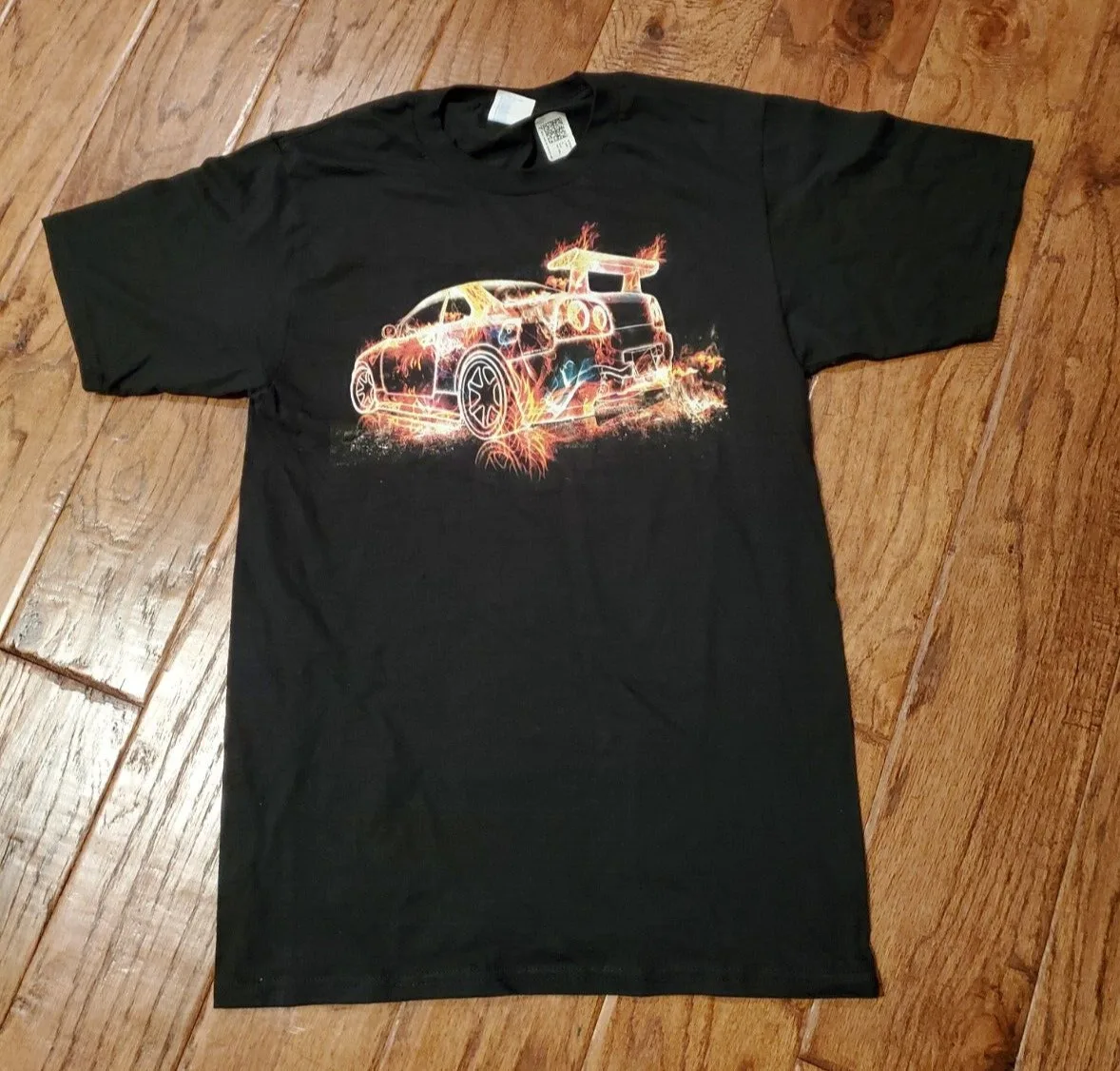 T shirt NWT male S black Exotic Car Supercharge Turbo 100 cotton Port Co